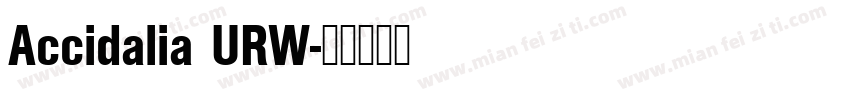 Accidalia URW字体转换